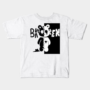 Broken Bear Design Kids T-Shirt